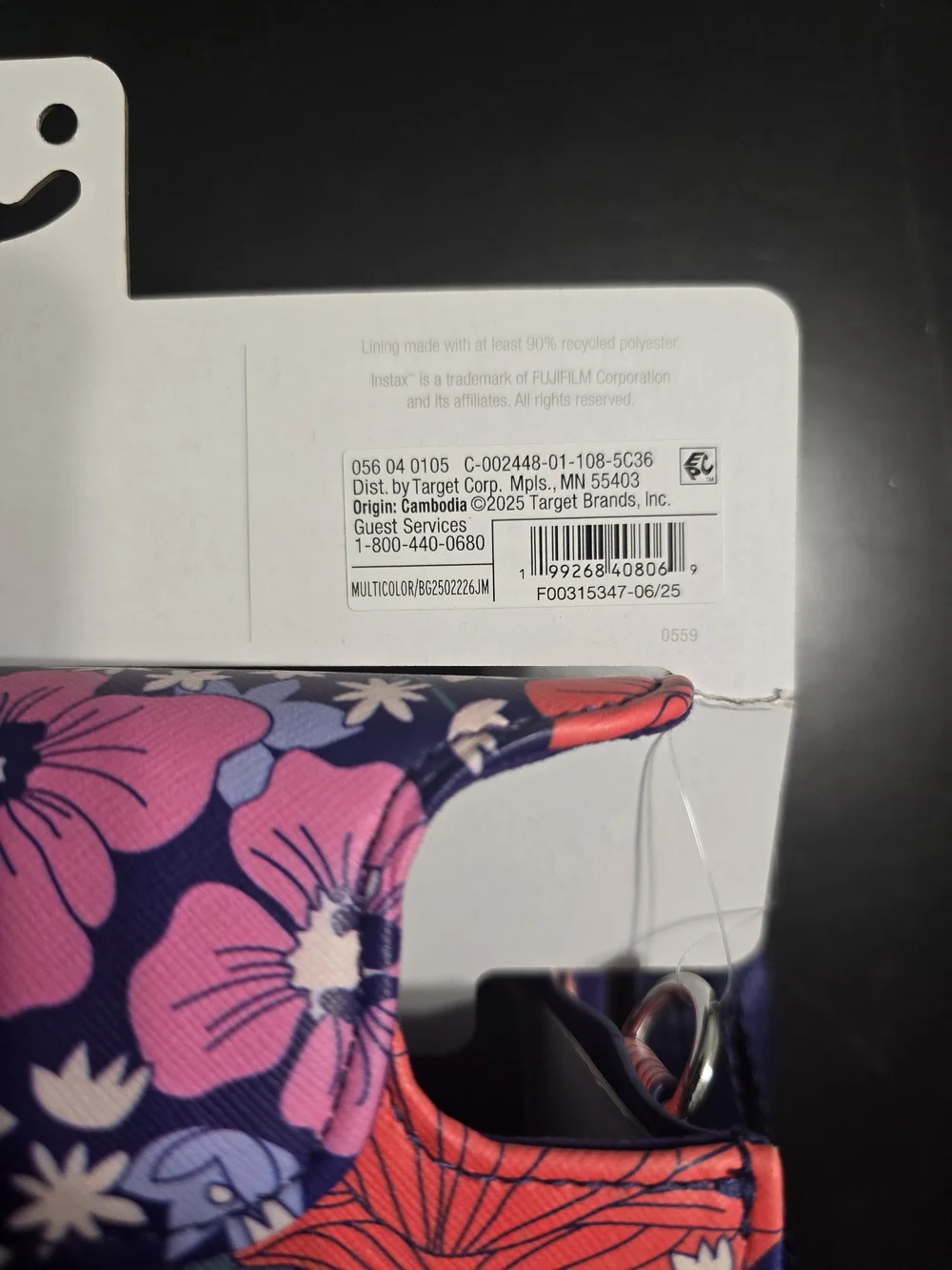 heyday Floral Camera Case For Fujifilm Instax Mini 12